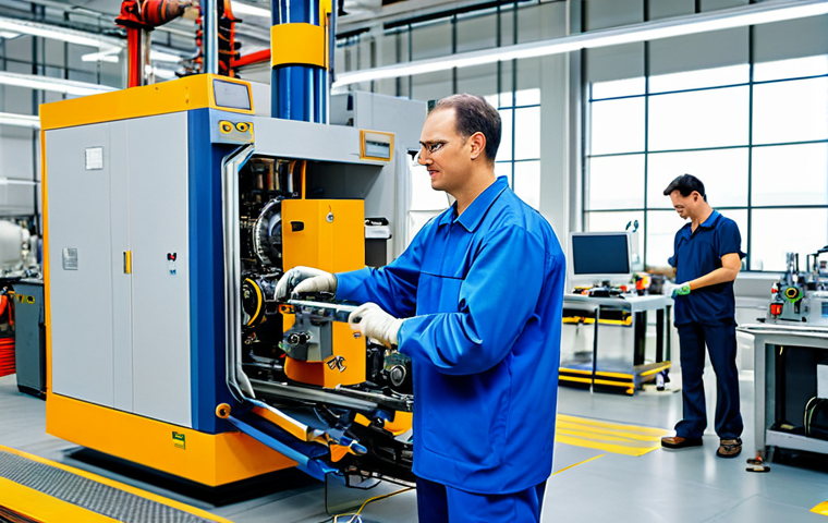 Factory Setting**
"A fully clothed mechanical engineer in appropriate attire, working on machinery in a bright, clean factory setting, surrounded by other engineers, safe for work, professional, perfect anatomy, correct proportions, well-lit, family-friendly."
**